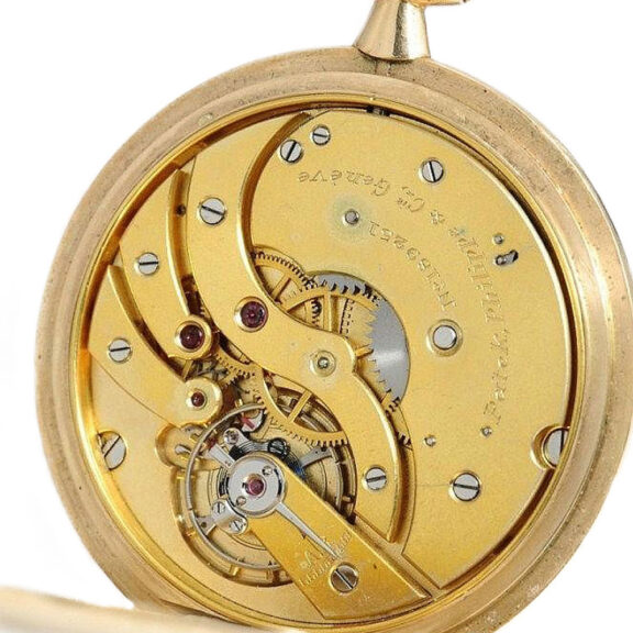 Swiss fine thin 14k gold Geneva pocket watch Circa 1918 Swiss fine thin 14k gold Geneva pocket watch Circa 1918