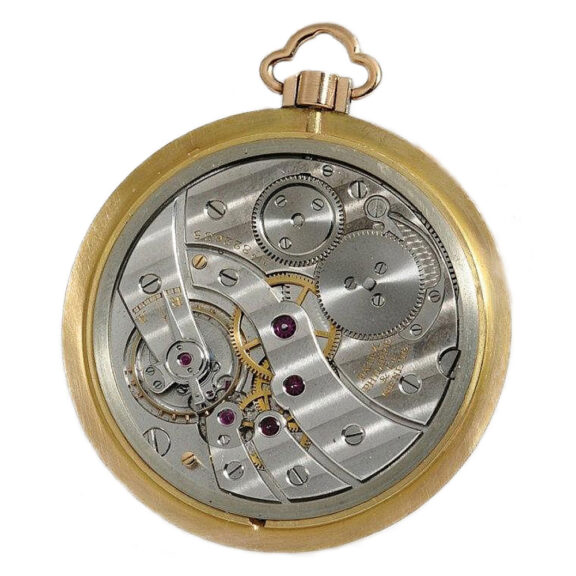 Swiss thin 18k pink gold gentleman's pocket watch Circa 1934 Swiss thin 18k pink gold gentleman's pocket watch Circa 1934