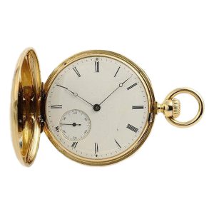 Swiss fine hunting cased early keyless pocket watch Circa 1860