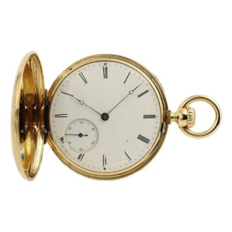 Swiss fine hunting cased early keyless pocket watch Circa 1860