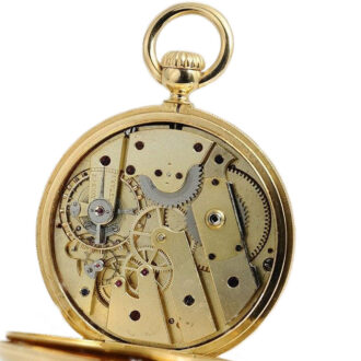 Swiss fine hunting cased early keyless pocket watch Circa 1860