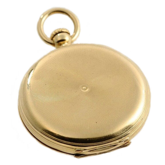 Swiss fine hunting cased early keyless pocket watch Circa 1860 Swiss fine hunting cased early keyless pocket watch Circa 1860