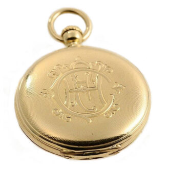 Swiss fine hunting cased early keyless pocket watch Circa 1860