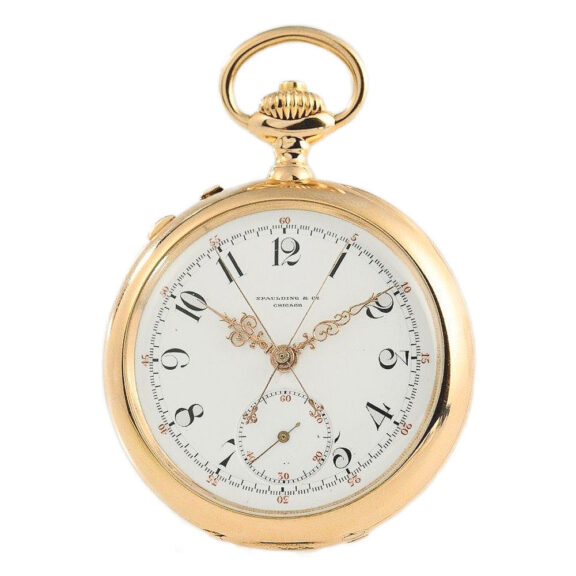 Swiss gold Geneva split seconds chronograph Circa 1893 Swiss gold Geneva split seconds chronograph Circa 1893