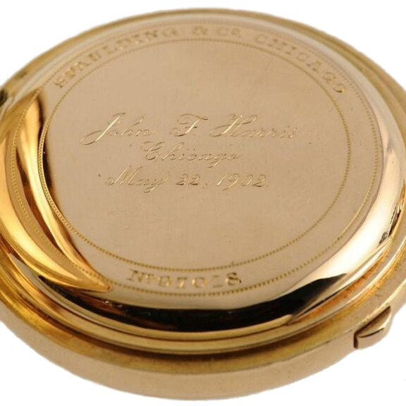 Swiss gold Geneva split seconds chronograph Circa 1893 Swiss gold Geneva split seconds chronograph Circa 1893