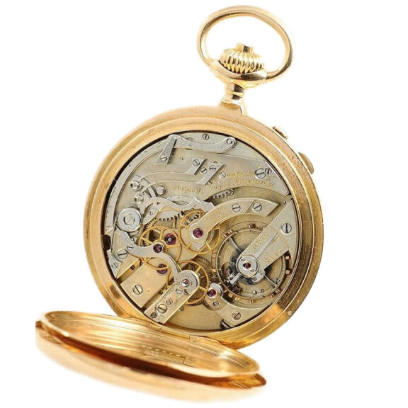 Swiss gold Geneva split seconds chronograph Circa 1893 Swiss gold Geneva split seconds chronograph Circa 1893