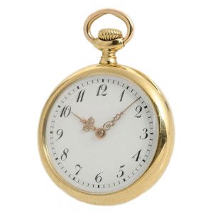 Swiss 18k gold small lady's pendant watch Circa 1898