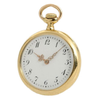 Swiss 18k gold small lady's pendant watch Circa 1898