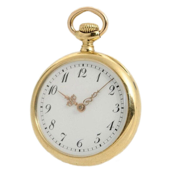 Swiss 18k gold small lady's pendant watch Circa 1898