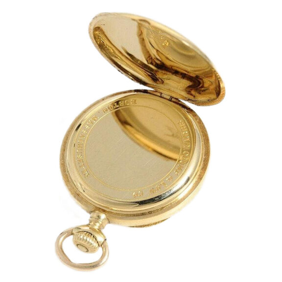 Swiss 18k gold small lady's pendant watch Circa 1898 Swiss 18k gold small lady's pendant watch Circa 1898