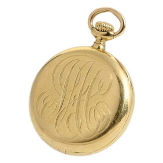 Swiss 18k gold small lady's pendant watch Circa 1898
