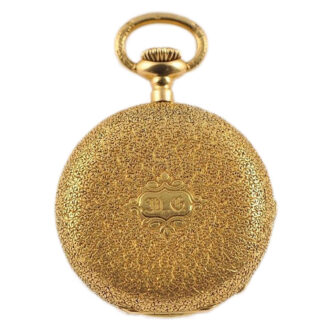 Swiss early miniature watch with tortoiseshell box Circa 1866