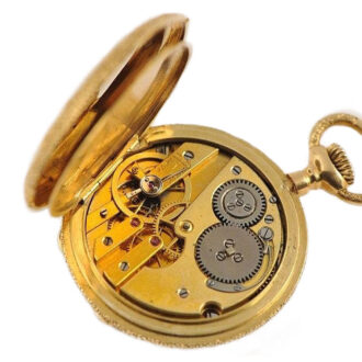 Swiss early miniature watch with tortoiseshell box Circa 1866