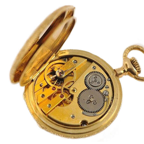 Swiss early miniature watch with tortoiseshell box Circa 1866 Swiss early miniature watch with tortoiseshell box Circa 1866