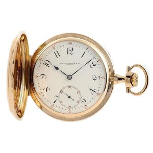 Swiss very fine 18k pink gold Geneva pocket watch Circa 1899