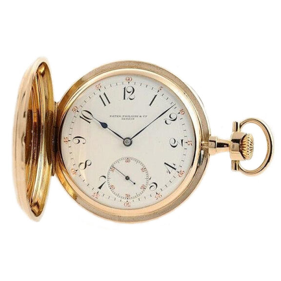 Swiss very fine 18k pink gold Geneva pocket watch Circa 1899