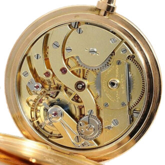 Swiss very fine 18k pink gold Geneva pocket watch Circa 1899