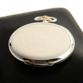 Swiss extremely rare and very fine silver pocket watch Circa 1969