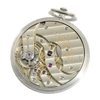 Swiss gentleman's platinum Art Deco pocket watch Circa 1920