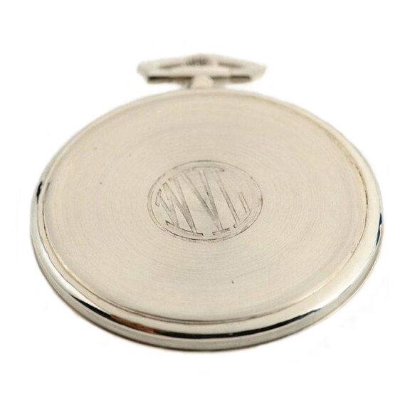 Swiss gentleman's platinum Art Deco pocket watch Circa 1920 Swiss gentleman's platinum Art Deco pocket watch Circa 1920