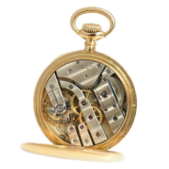 Swiss 18k gold fine small lady's pocket watch Circa 1939 Swiss 18k gold fine small lady's pocket watch Circa 1939