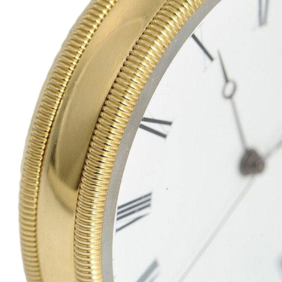 Swiss gold watch with jumping center seconds Circa 1865 Swiss gold watch with jumping center seconds Circa 1865
