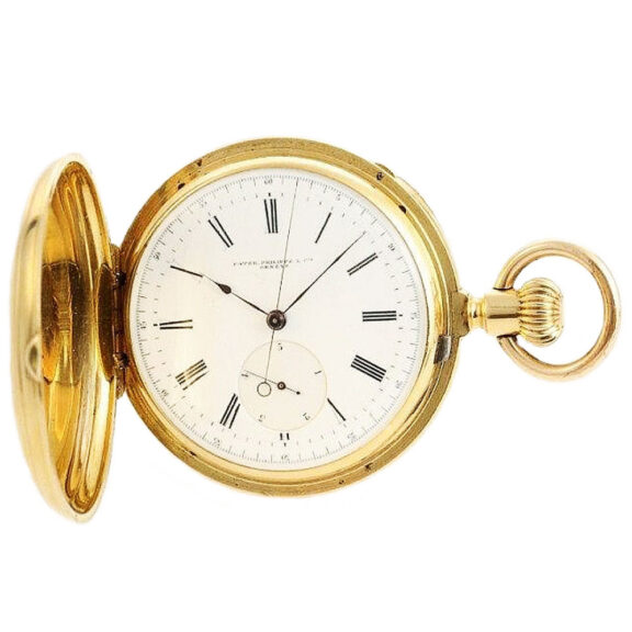 Swiss gold watch with “seconde foudroyante” Circa 1868