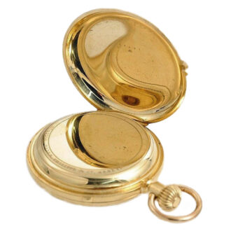 Swiss gold watch with “seconde foudroyante” Circa 1868