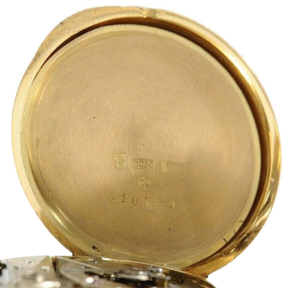 Swiss lady's extremely rare gold enamel pocket watch Circa 1893 Swiss lady's extremely rare gold enamel pocket watch Circa 1893
