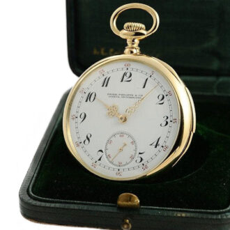 Swiss gold minute repeating pocket watch by Patek Circa 1915