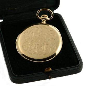 Swiss gold minute repeating pocket watch by Patek Circa 1915