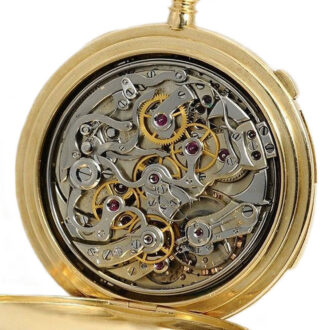 Swiss minute repeating split seconds chronograph Circa 1904