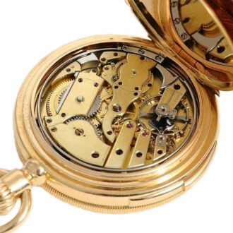 Swiss rare heavy minute repeating pocket watch Circa 1875