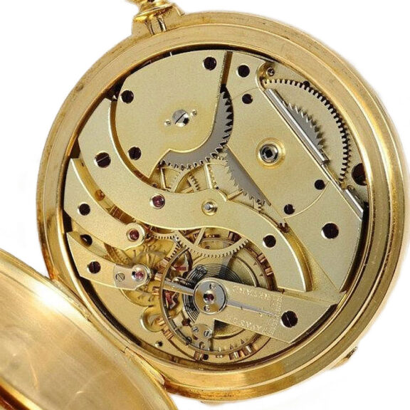 Swiss gold pocket watch with perpetual calendar Circa 1876 Swiss gold pocket watch with perpetual calendar Circa 1876