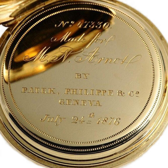 Swiss gold pocket watch with perpetual calendar Circa 1876 Swiss gold pocket watch with perpetual calendar Circa 1876