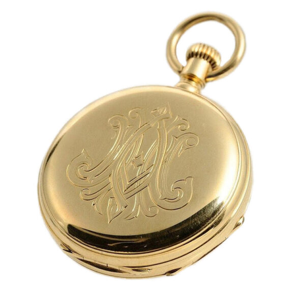 Swiss gold pocket watch with perpetual calendar Circa 1876 Swiss gold pocket watch with perpetual calendar Circa 1876