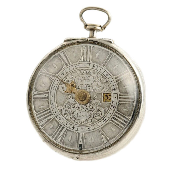 German one-handed verge pocket watch with date Circa 1705