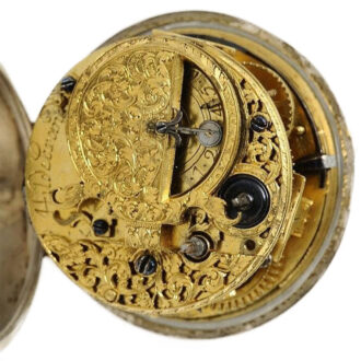 German one-handed verge pocket watch with date Circa 1705