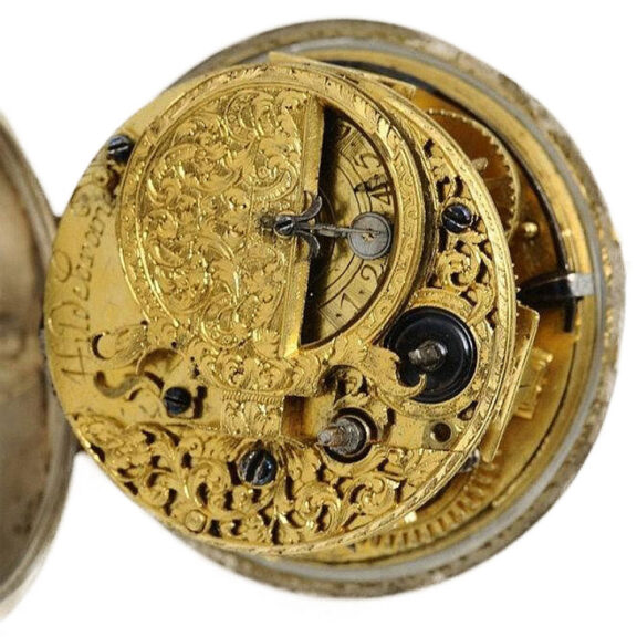 German one-handed verge pocket watch with date Circa 1705 German one-handed verge pocket watch with date Circa 1705
