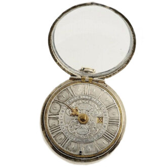 German one-handed verge pocket watch with date Circa 1705