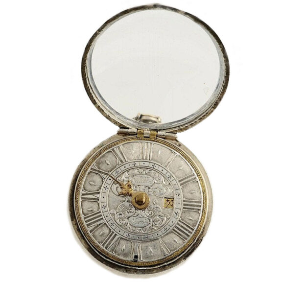 German one-handed verge pocket watch with date Circa 1705 German one-handed verge pocket watch with date Circa 1705