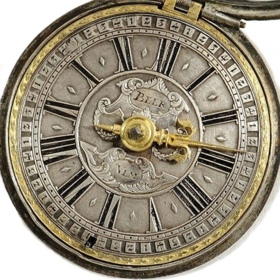 German one handed verge with mock pendulum Circa 1690 German one handed verge with mock pendulum Circa 1690