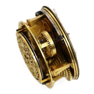 French with leather cover Parisian "Oignon" watch Circa 1710