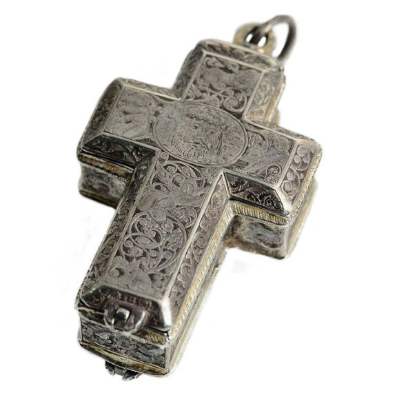 French rare one-handed crucifix pendant watch Circa 1600