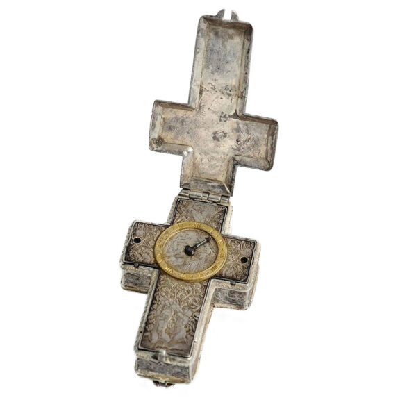 French rare one-handed crucifix pendant watch Circa 1600 French rare one-handed crucifix pendant watch Circa 1600