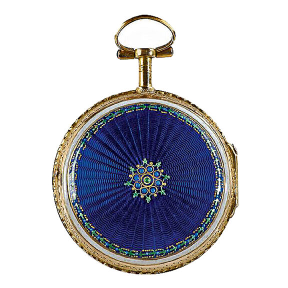 French gold and enamel verge pocket watch Circa 1780