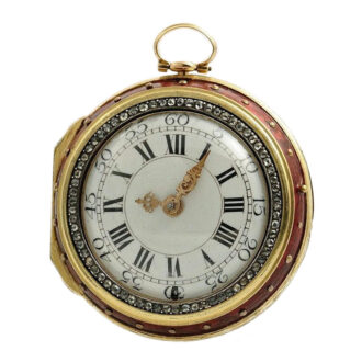 Swiss decorative triple-cased verge pocket watch Circa 1770
