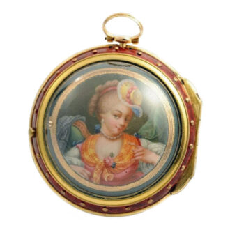 Swiss decorative triple-cased verge pocket watch Circa 1770
