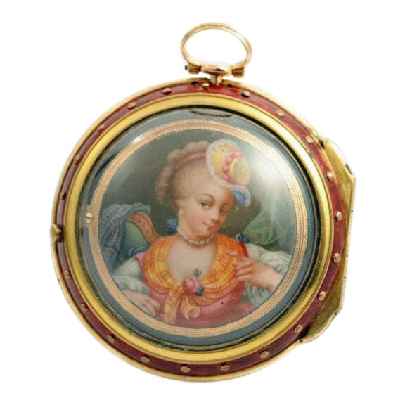 Swiss decorative triple-cased verge pocket watch Circa 1770