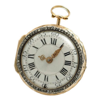 Swiss decorative triple-cased verge pocket watch Circa 1770